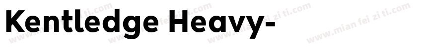 Kentledge Heavy字体转换